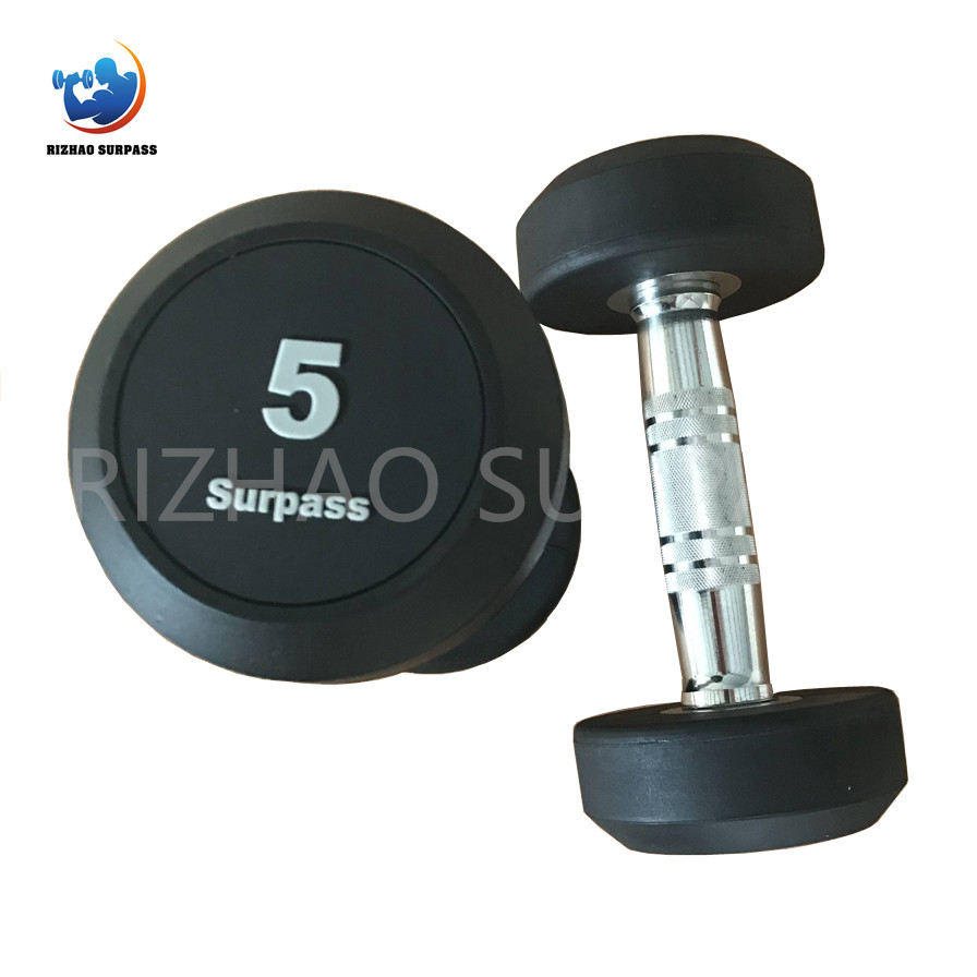 SPS1440 ROUND RUBBER DUMBBELL